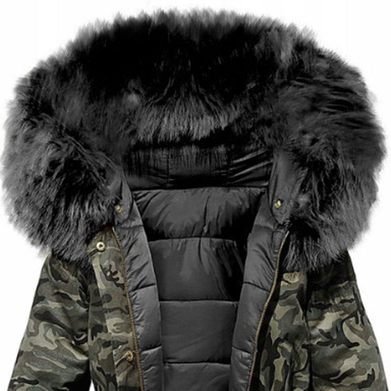 Manteau D'Hiver Camo Pour Femmes