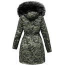 Manteau D'Hiver Camo Pour Femmes