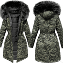 Manteau D'Hiver Camo Pour Femmes