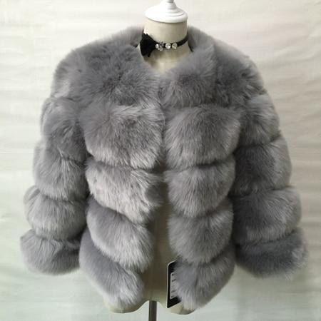 Manteau En Fausse Fourrure Pour Femmes