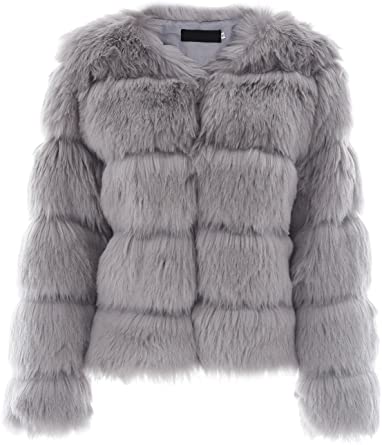 Manteau En Fausse Fourrure Pour Femmes