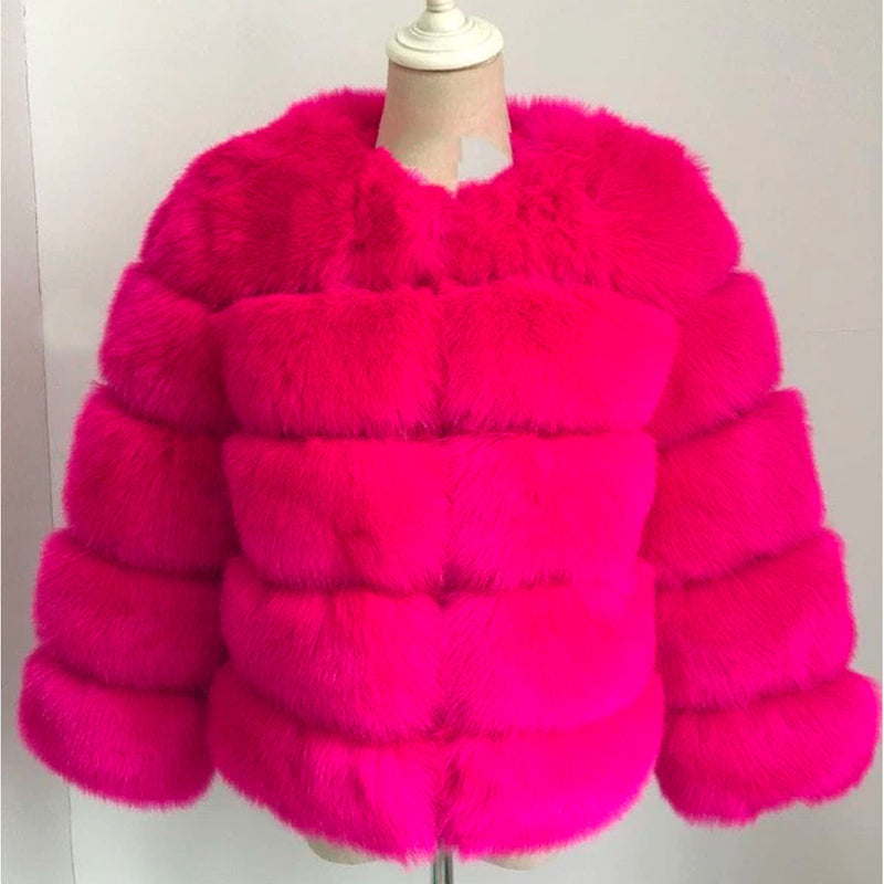 Manteau En Fausse Fourrure Pour Femmes