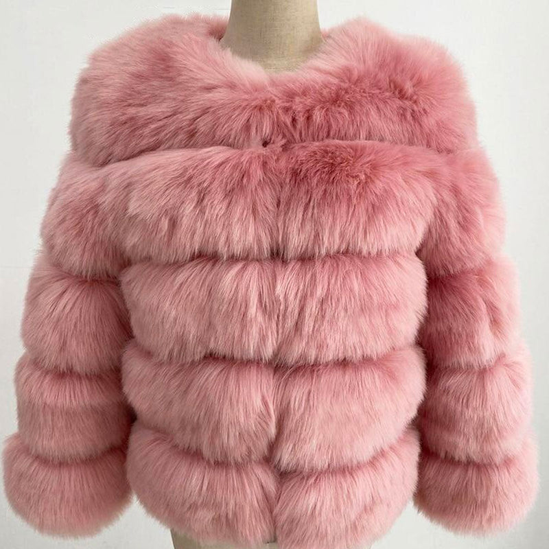 Manteau En Fausse Fourrure Pour Femmes
