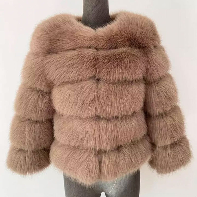Manteau En Fausse Fourrure Pour Femmes