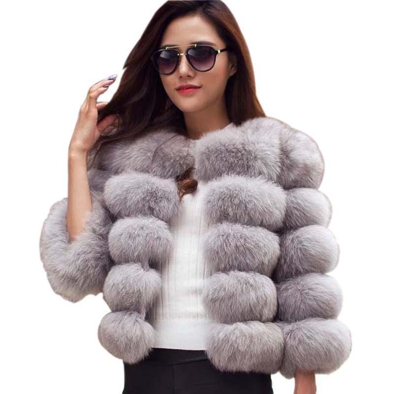 Manteau En Fausse Fourrure Pour Femmes