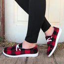 Mocassins À Lacets En Toile Pour Femmes