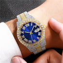 Montre À Chiffres Romains "Fully Iced Out