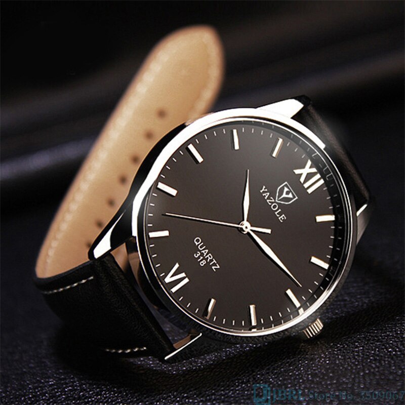 Montre-Bracelet En Cuir Pour Hommes