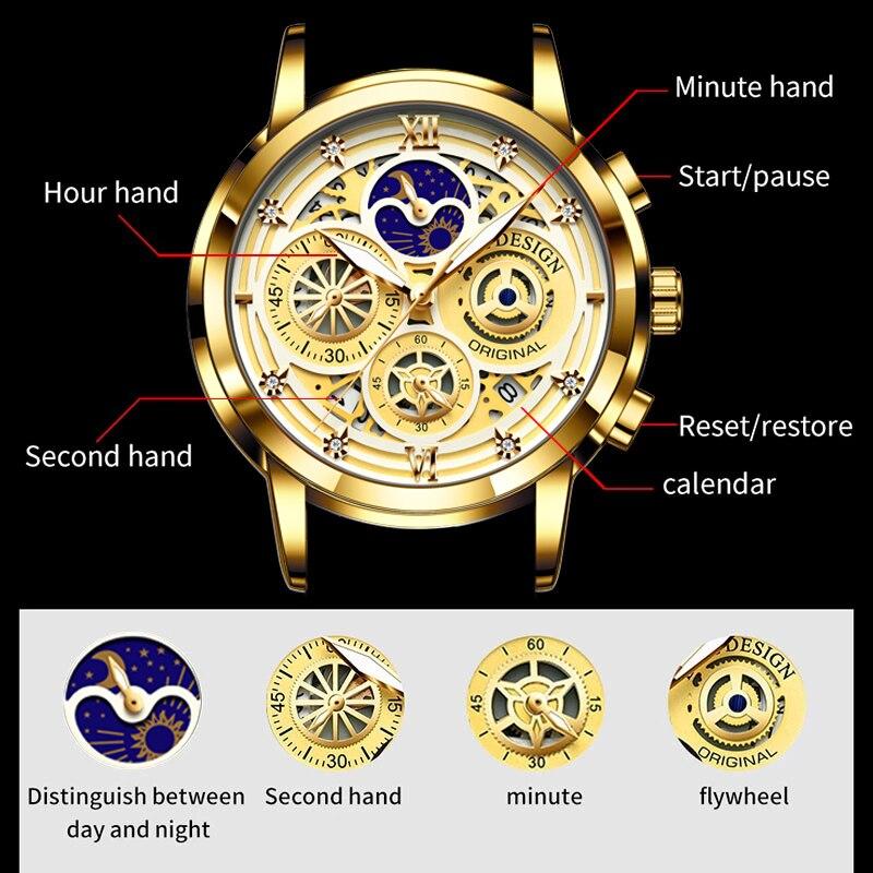 Montre Chronographe De Luxe Pour Hommes