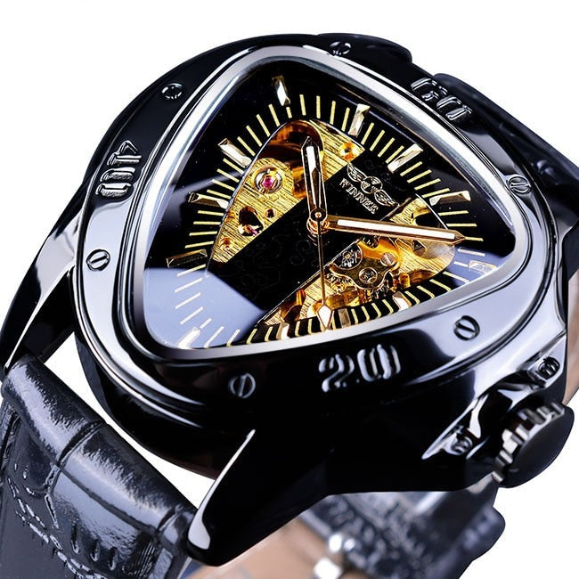 Montre Mécanique Triangle Skeleton