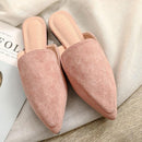 Mule En Daim Pointue Pour Femmes