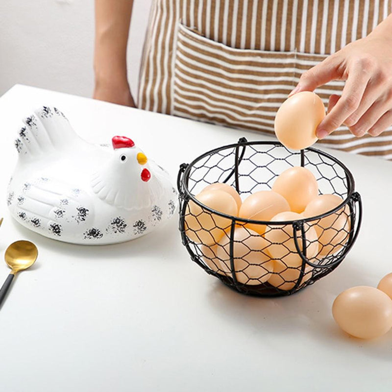 Panier De Rangement Des Œufs En Céramique