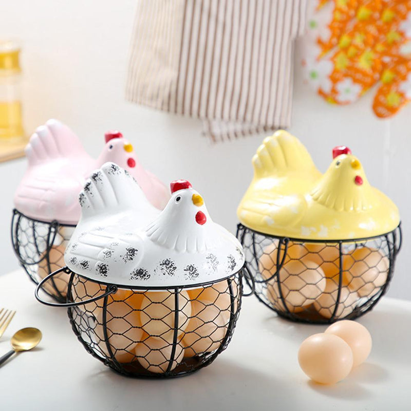 Panier De Rangement Des Œufs En Céramique