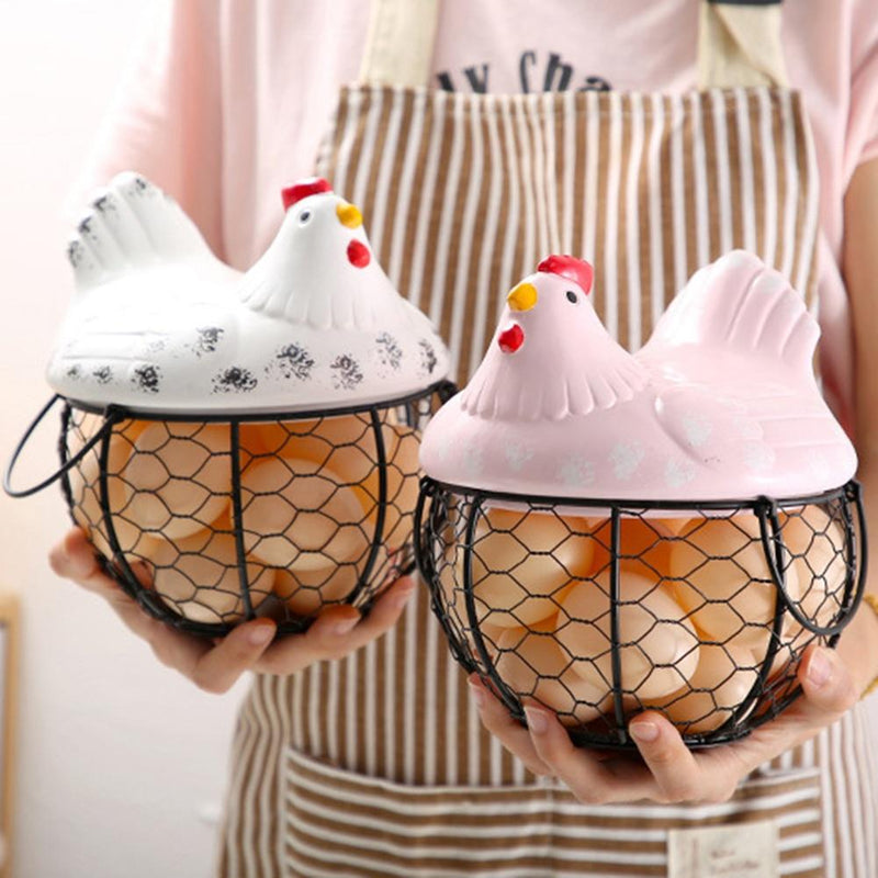 Panier De Rangement Des Œufs En Céramique