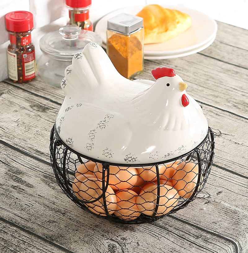 Panier De Rangement Des Œufs En Céramique