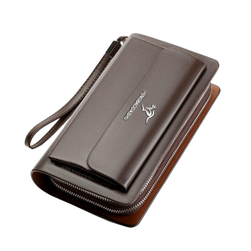 Pochette Pour Homme En Cuir Véritable