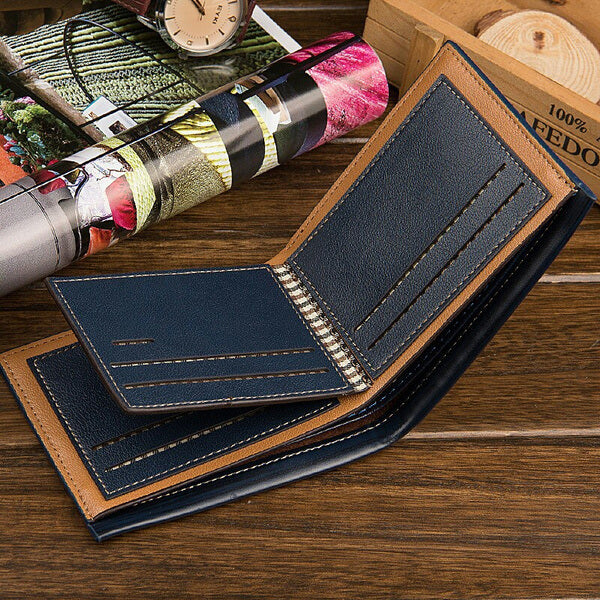 Portefeuille Occasionnel En Cuir Pu Pour Hommes