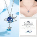 Pour Ma Belle Fille - Collier Lune Et Étoile Tournantes