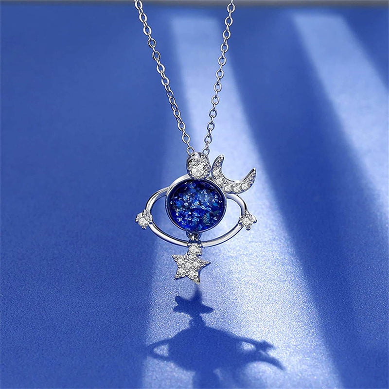 Pour Ma Belle Fille - Collier Lune Et Étoile Tournantes