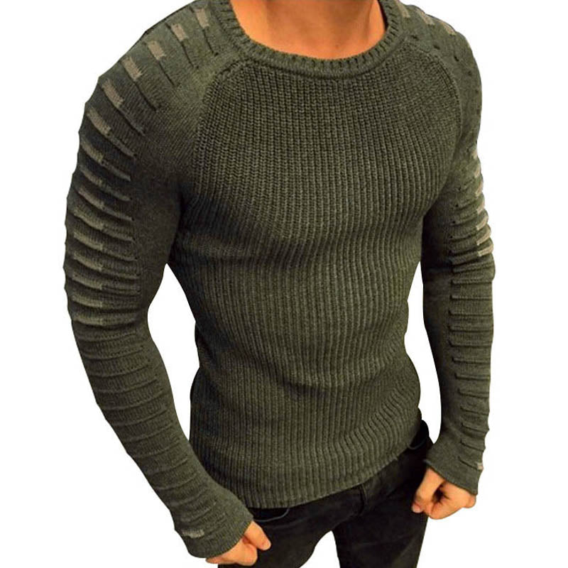 Pull En Maille À Plis Longs Pour Hommes