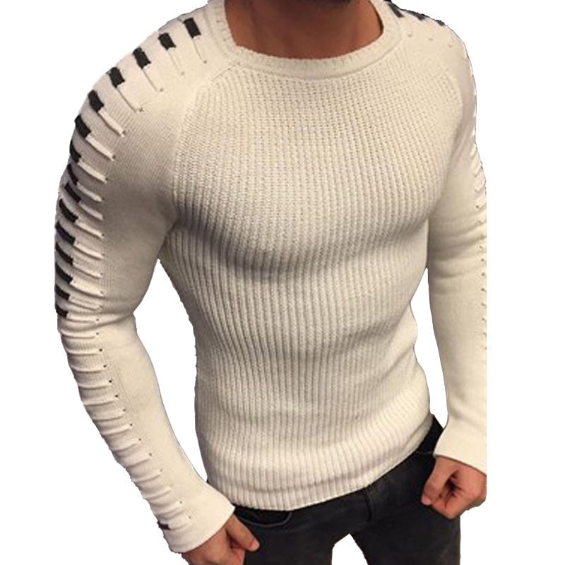 Pull En Maille À Plis Longs Pour Hommes