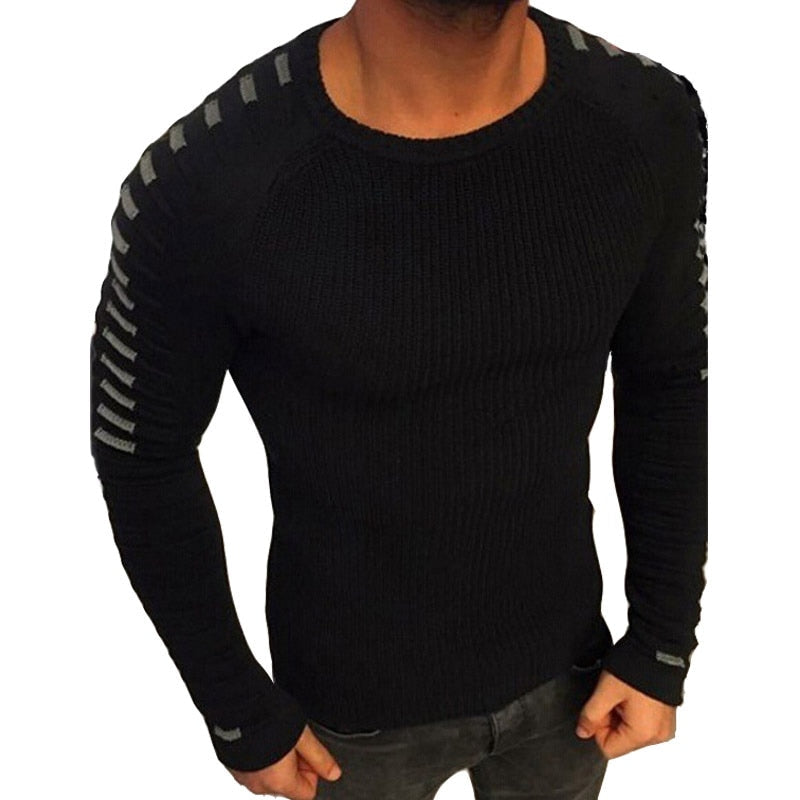 Pull En Maille À Plis Longs Pour Hommes