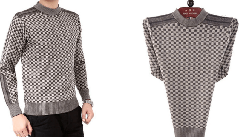 Pulls À Carreaux En Tricot Pour Hommes