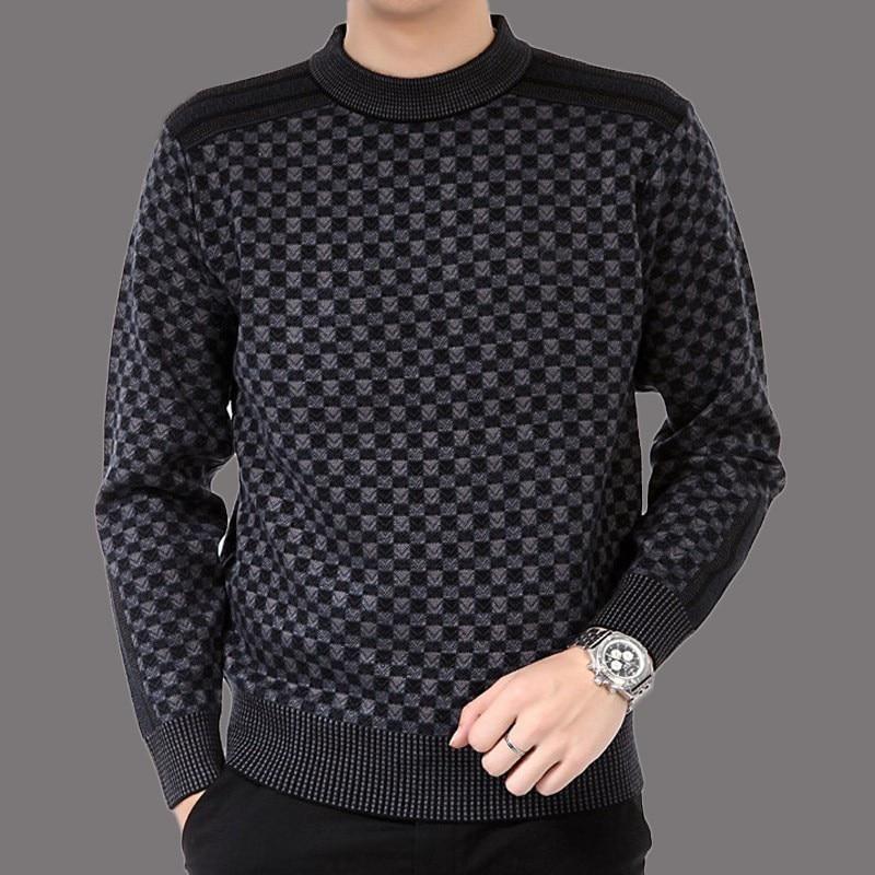Pulls À Carreaux En Tricot Pour Hommes