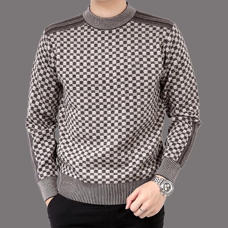 Pulls À Carreaux En Tricot Pour Hommes