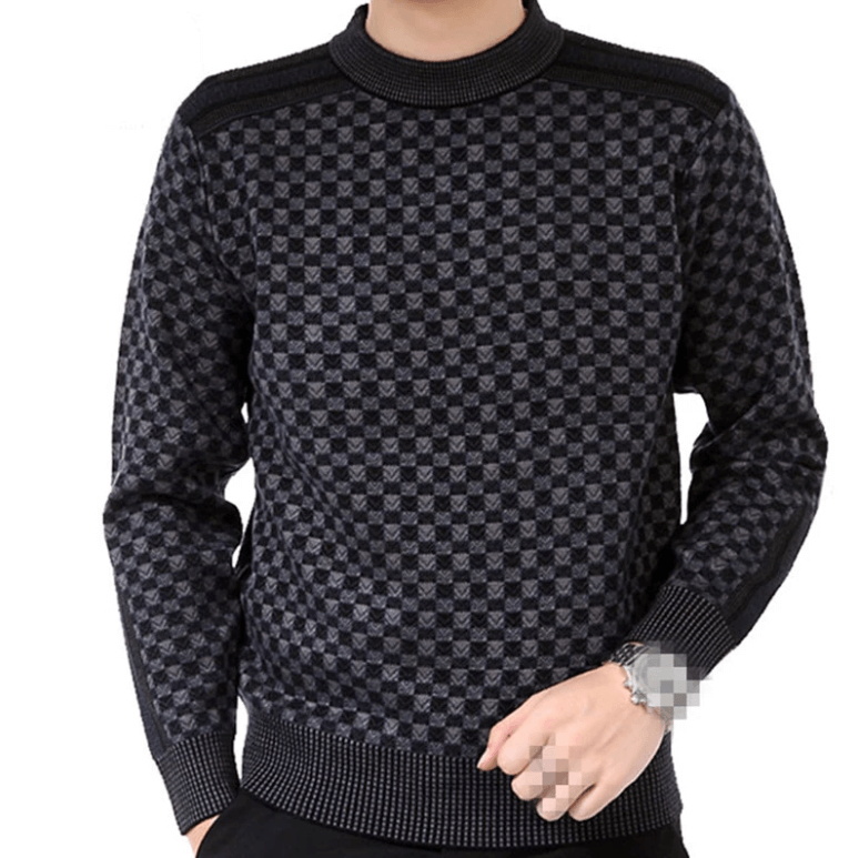 Pulls À Carreaux En Tricot Pour Hommes