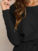 Robe Enveloppante À Manches Longues