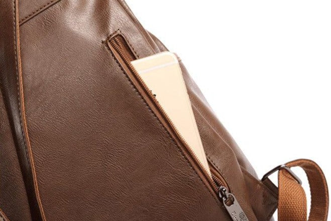 Sac À Dos Vintage En Faux Cuir