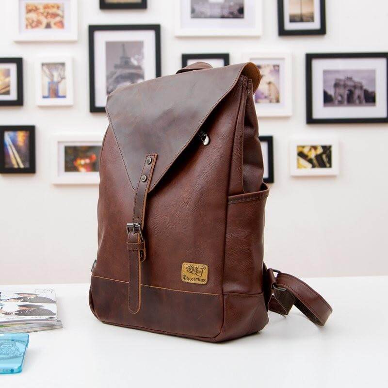 Sac À Dos Vintage En Faux Cuir
