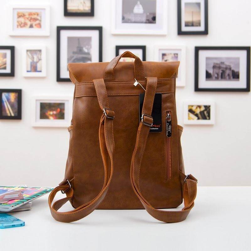 Sac À Dos Vintage En Faux Cuir
