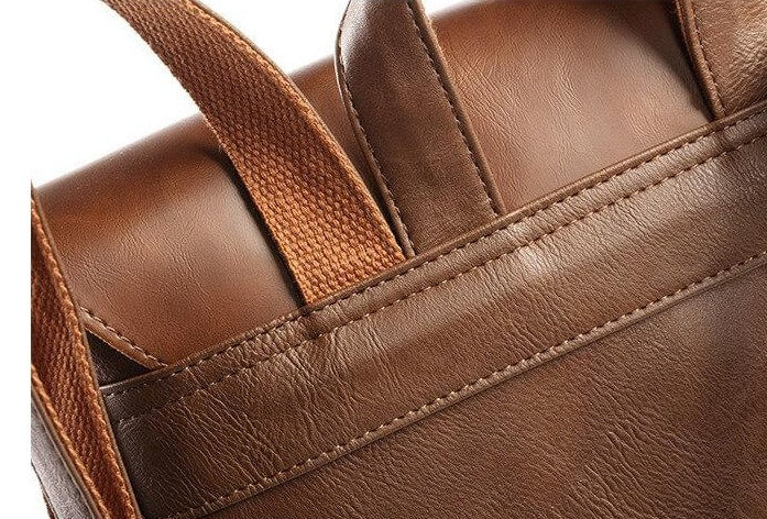 Sac À Dos Vintage En Faux Cuir