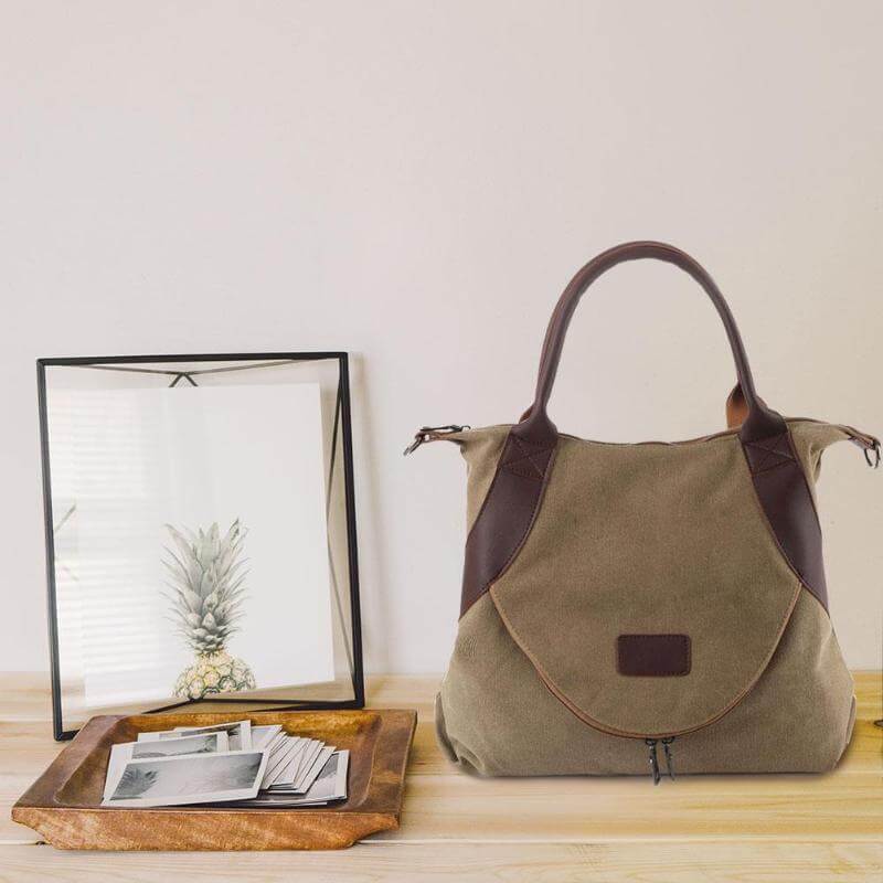 Sac De Toile À Grande Poche
