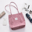 Sac Fourre-Tout En Velours Côtelé