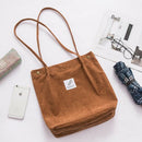 Sac Fourre-Tout En Velours Côtelé