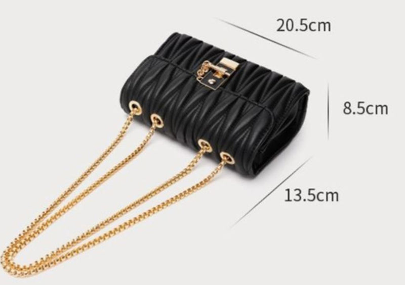 Sac En Cuir Géométrique Pour Femmes