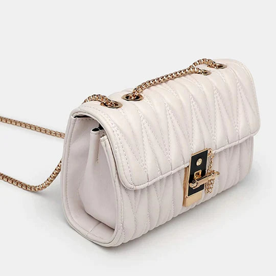 Sac En Cuir Géométrique Pour Femmes