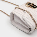 Sac En Cuir Géométrique Pour Femmes