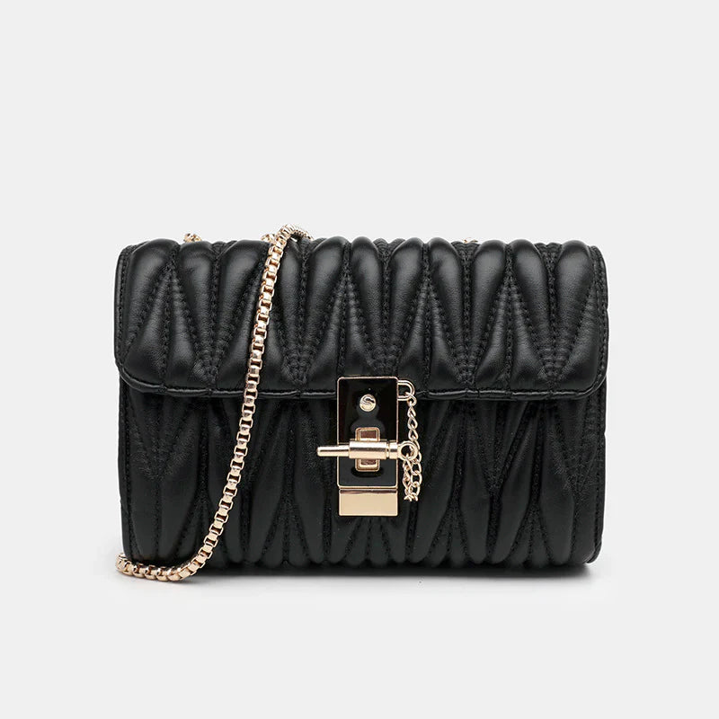 Sac En Cuir Géométrique Pour Femmes