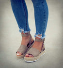 Sandales À Lanières Ouvertes À La Cheville