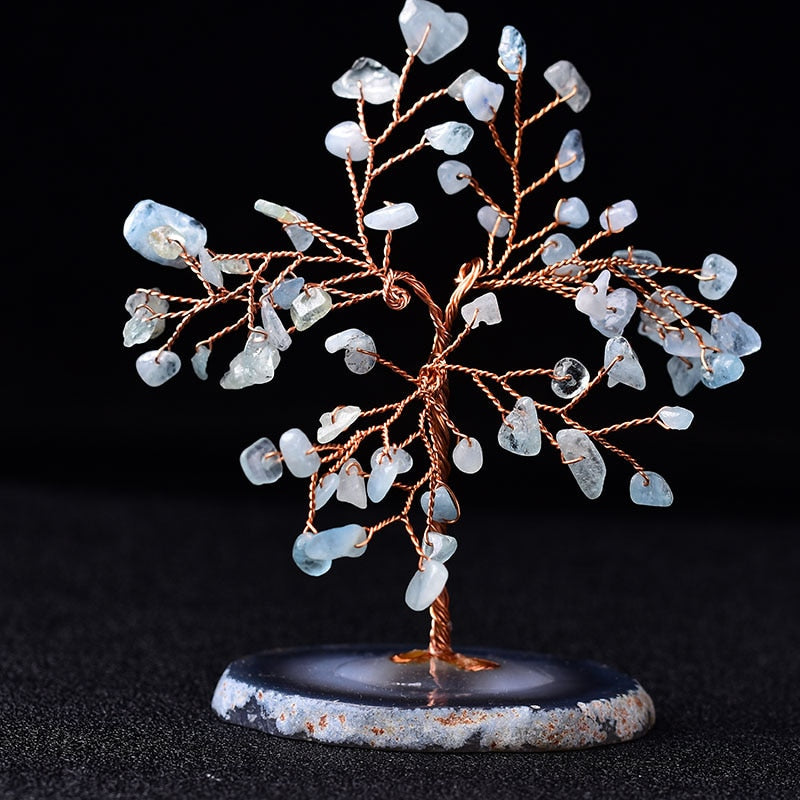 Sculpture De Bureau Arbre De Vie En Cristal