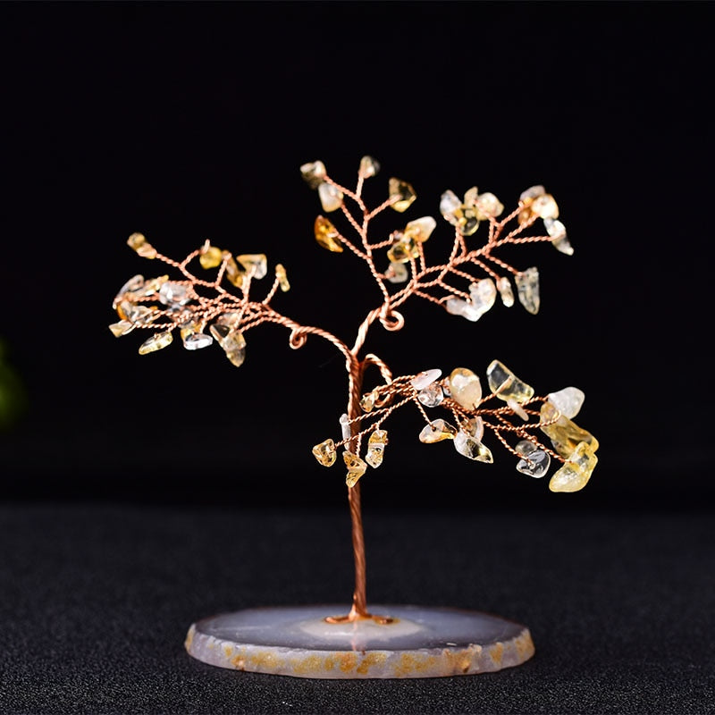 Sculpture De Bureau Arbre De Vie En Cristal