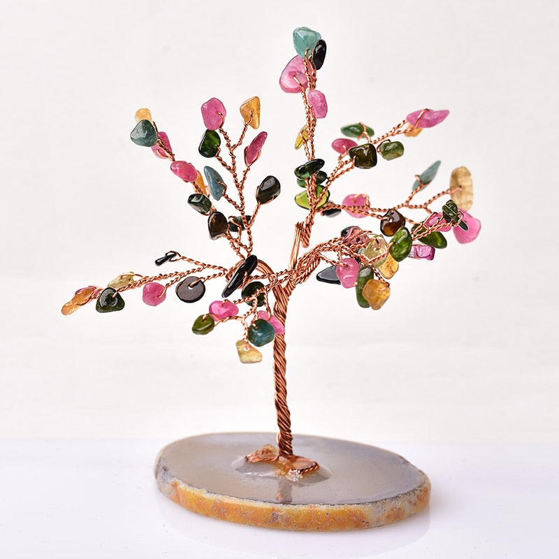 Sculpture De Bureau Arbre De Vie En Cristal