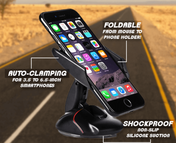 Support De Téléphone Pour Voiture Transformable À 360