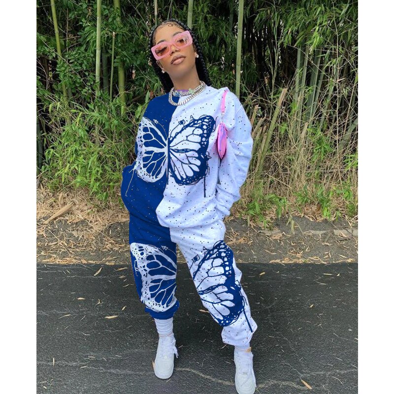 Survêtement En Coton Imprimé Papillon