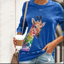 Sweatshirt Décontracté Imprimé Animal