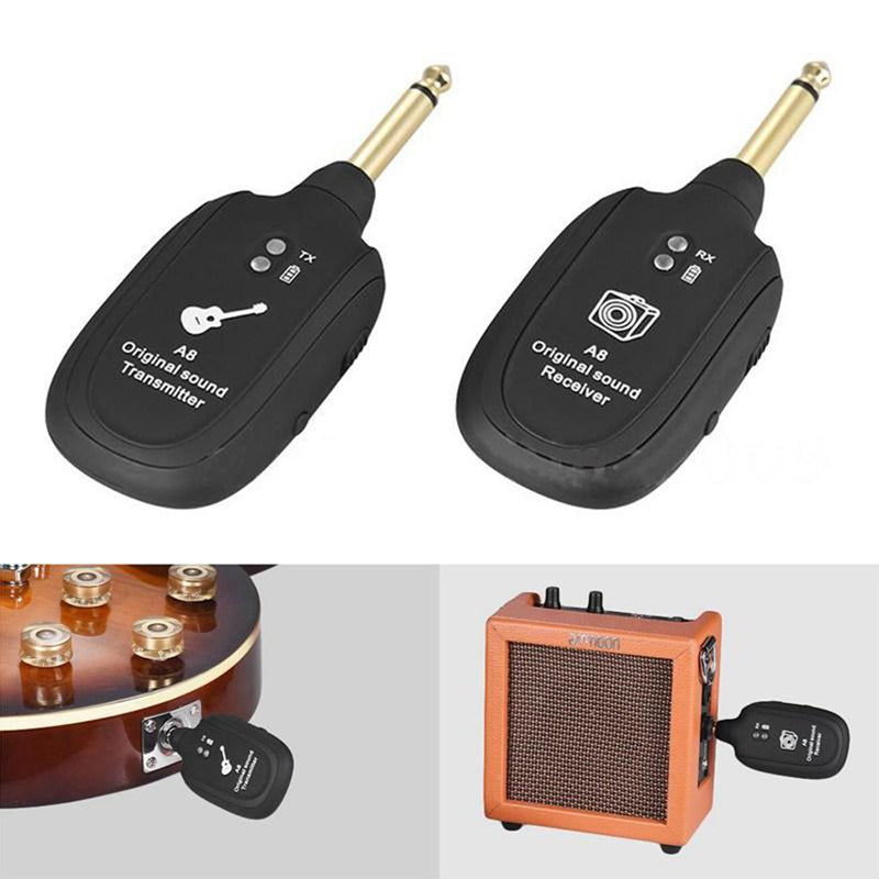Système D'Amplification Sans Fil Pour Guitare | Émetteur Et Récepteur
